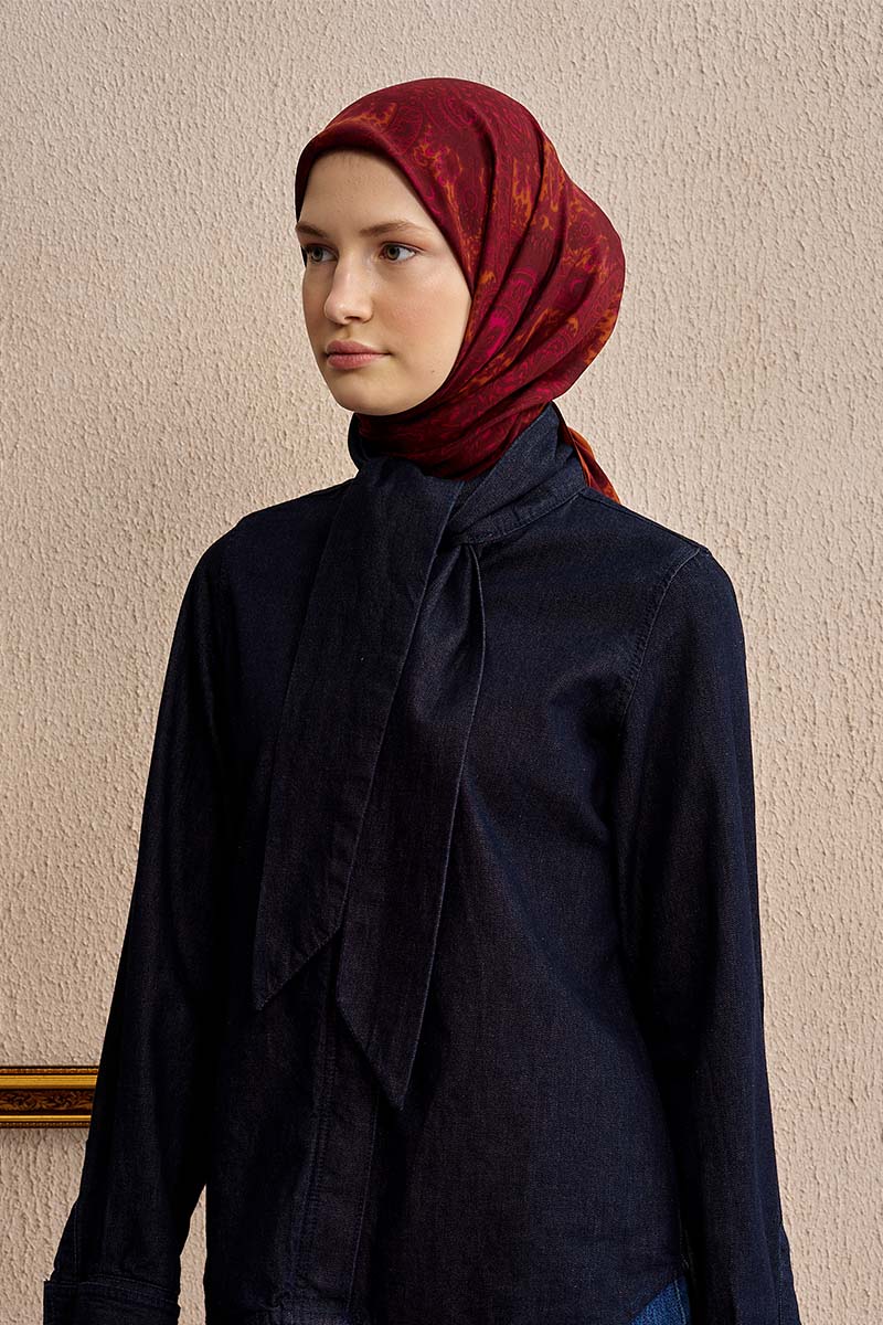 Vision Art Collection Vibrania Eşarp - Kiremit