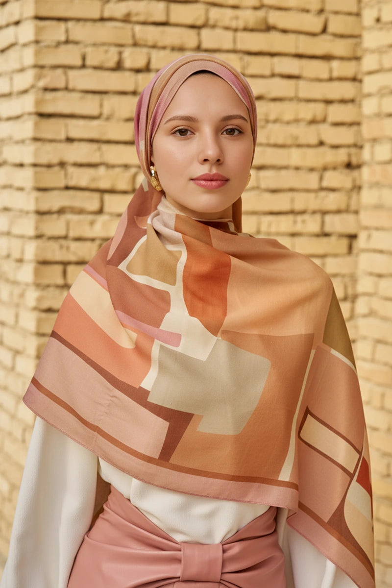Wise Pamuk Modal Şal - Gül Kurusu
