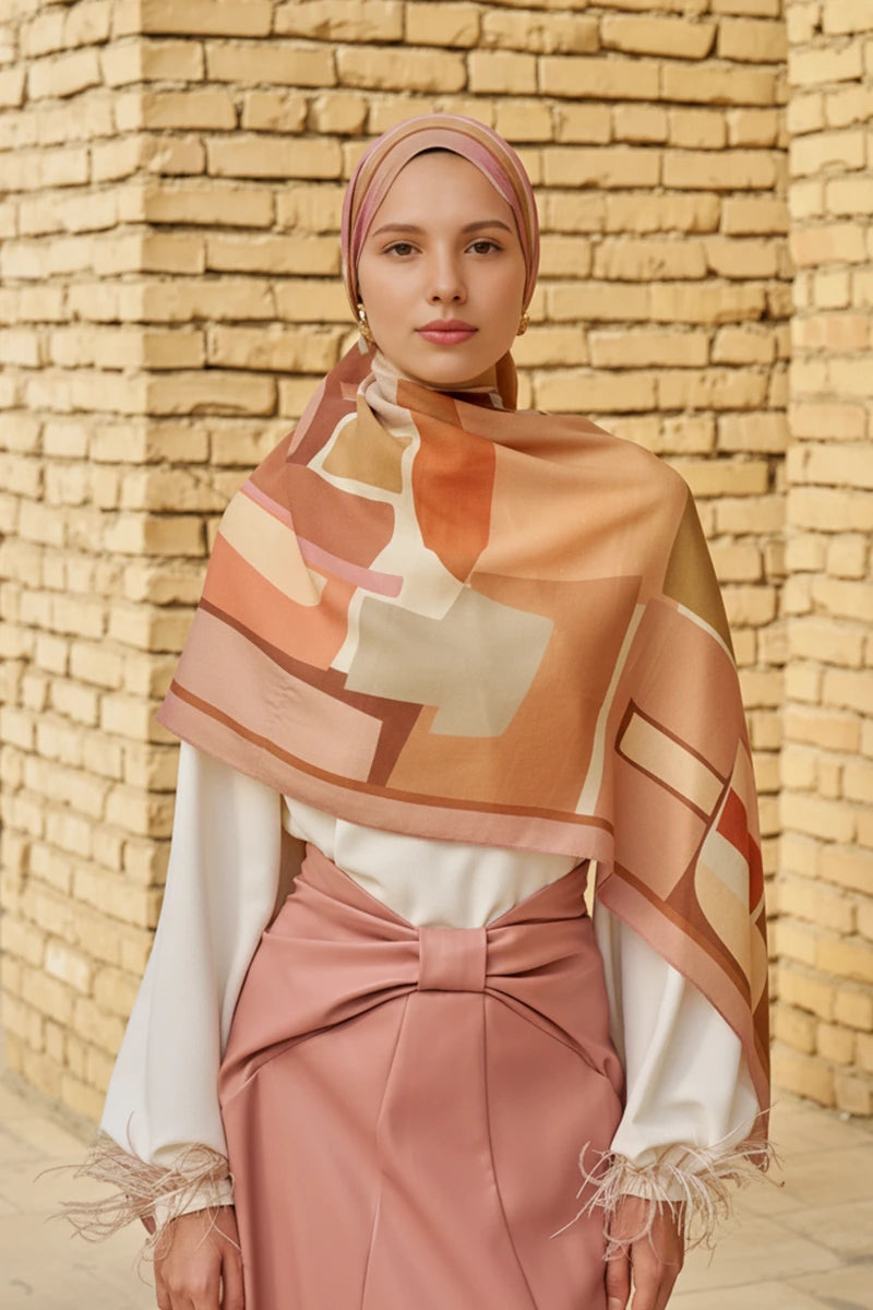 Wise Pamuk Modal Şal - Gül Kurusu