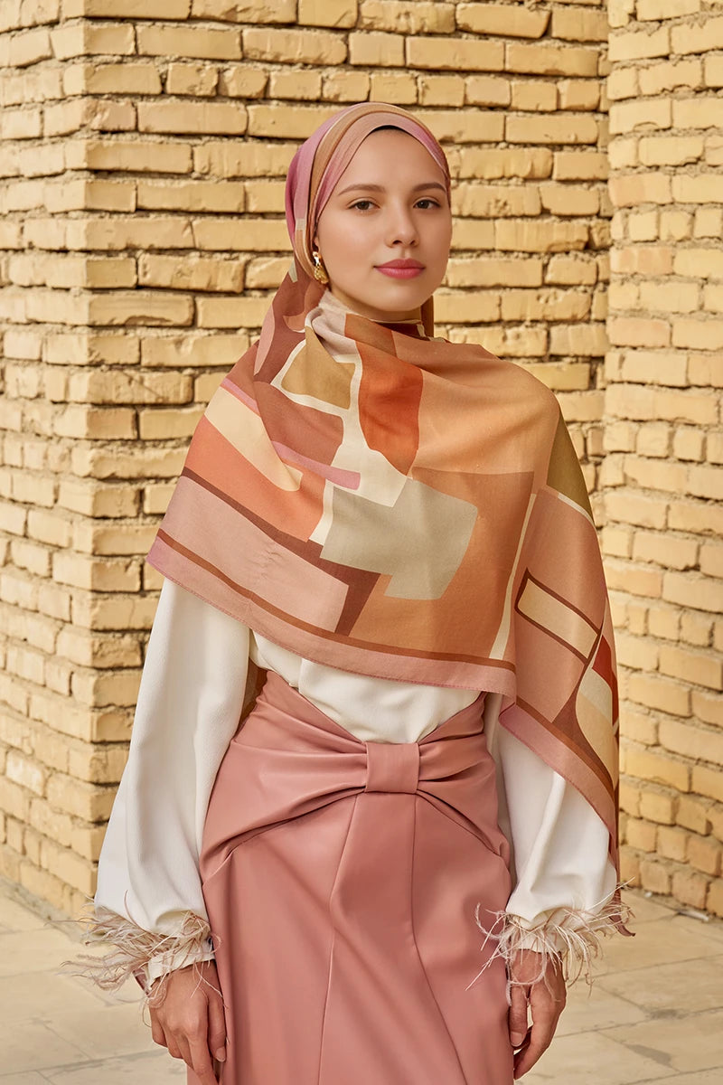 Wise Pamuk Modal Şal - Gül Kurusu