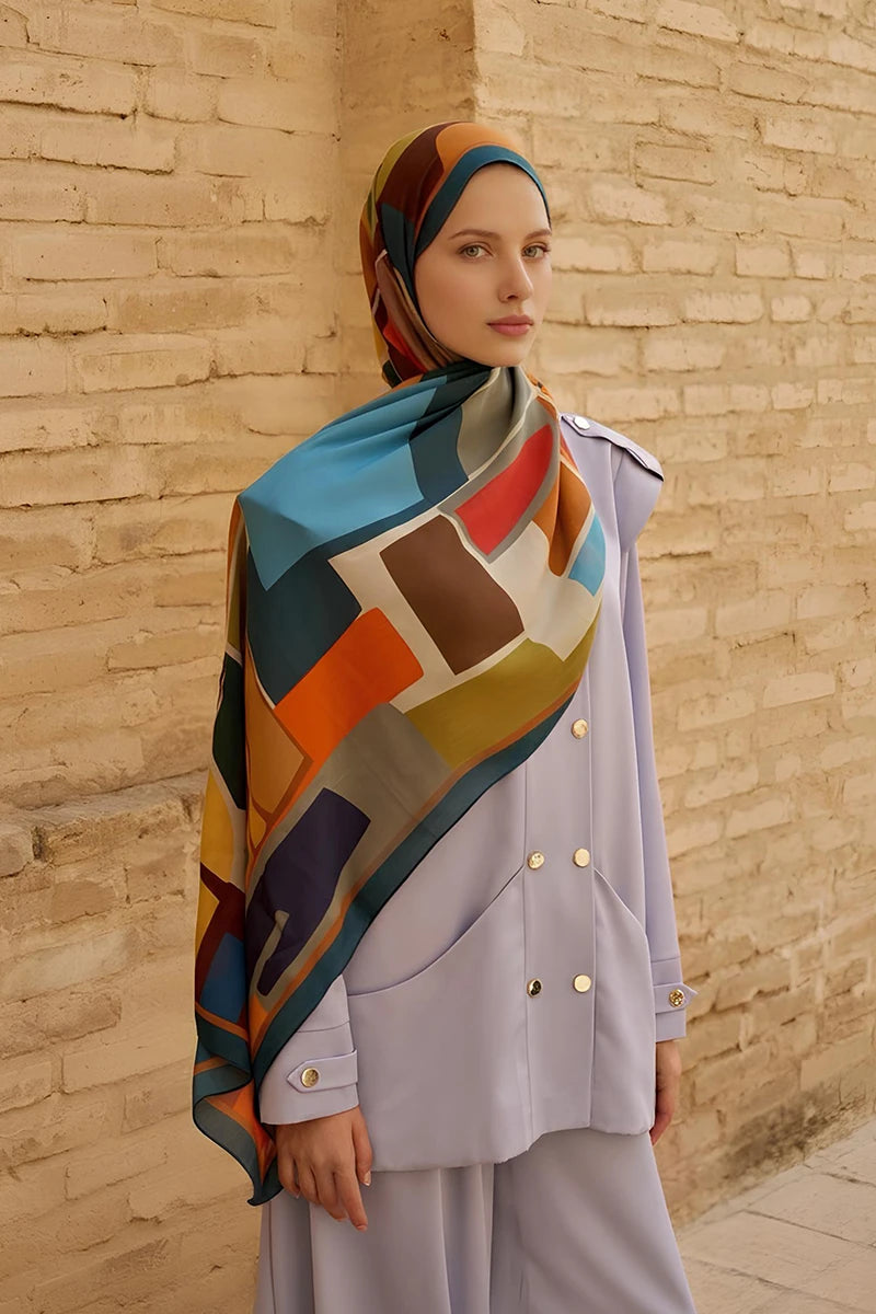 Wise Pamuk Modal Şal - Petrol