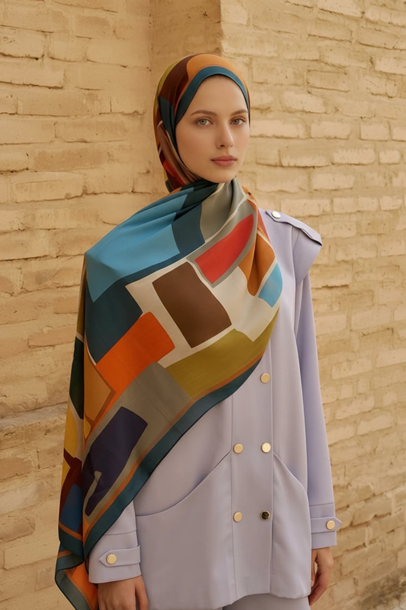 Wise Pamuk Modal Şal - Petrol