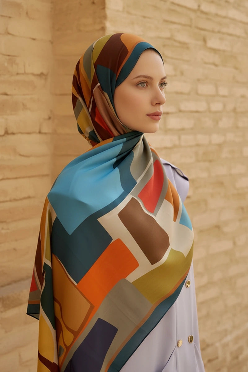 Wise Pamuk Modal Şal - Petrol