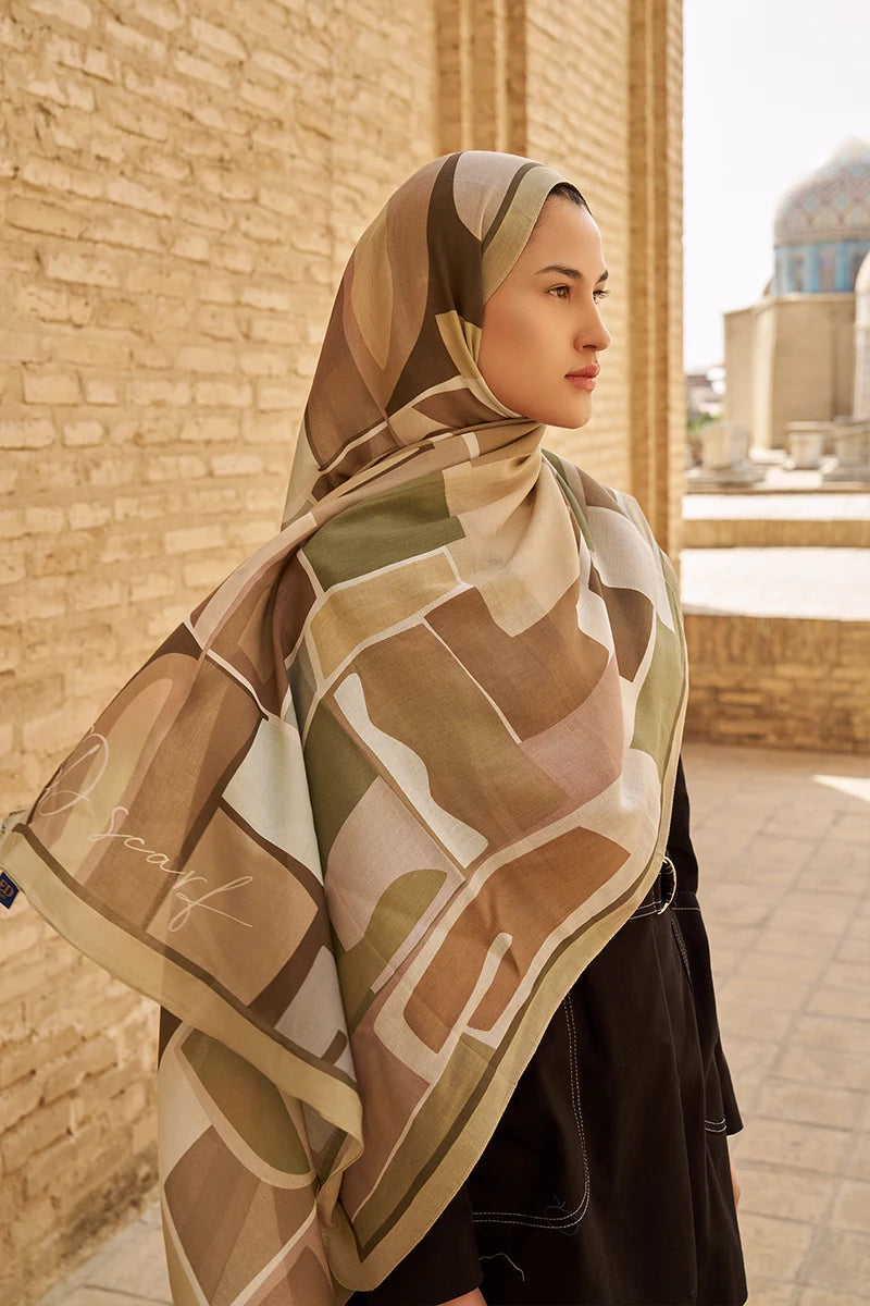 Wise Pamuk Modal Şal - Yeşil