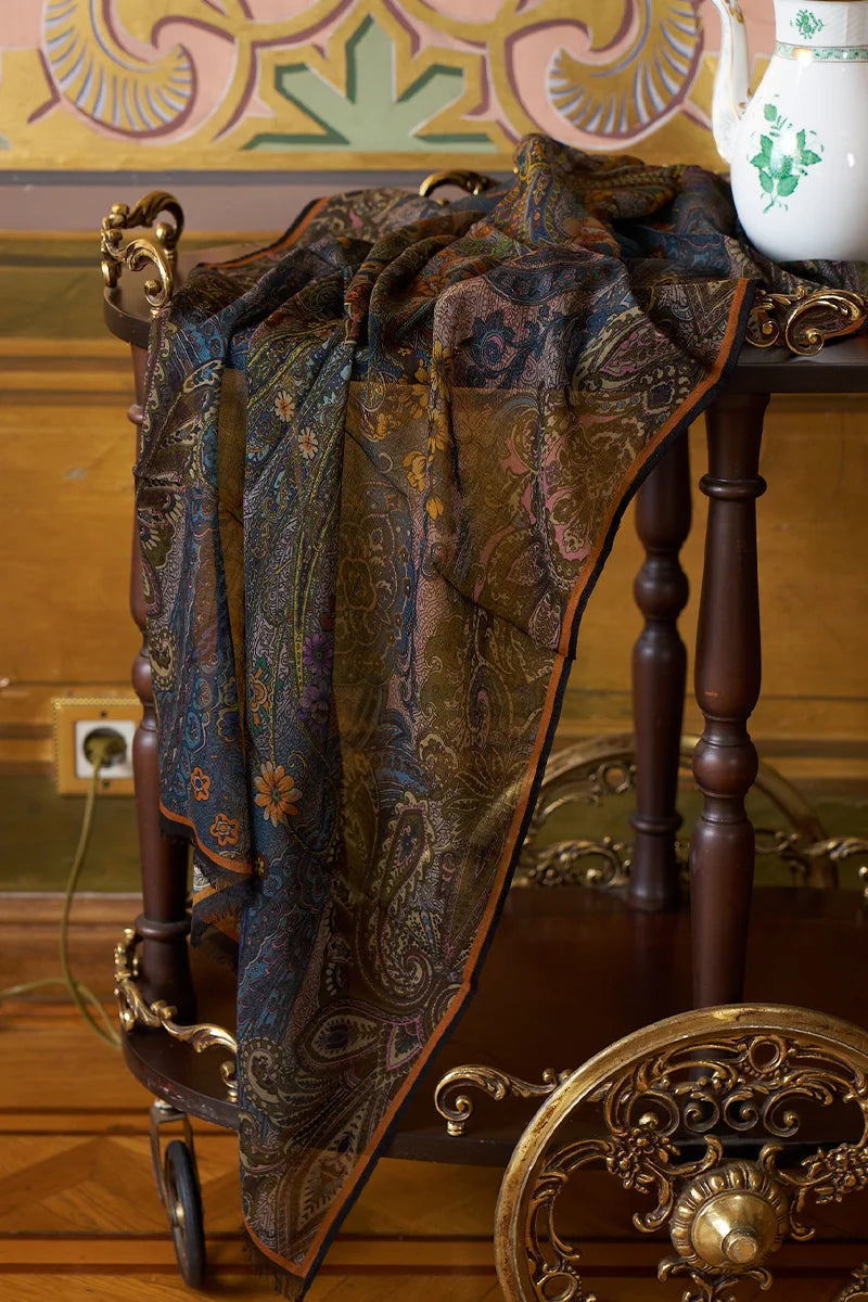 Yün İpek Seraph Şal - Camel