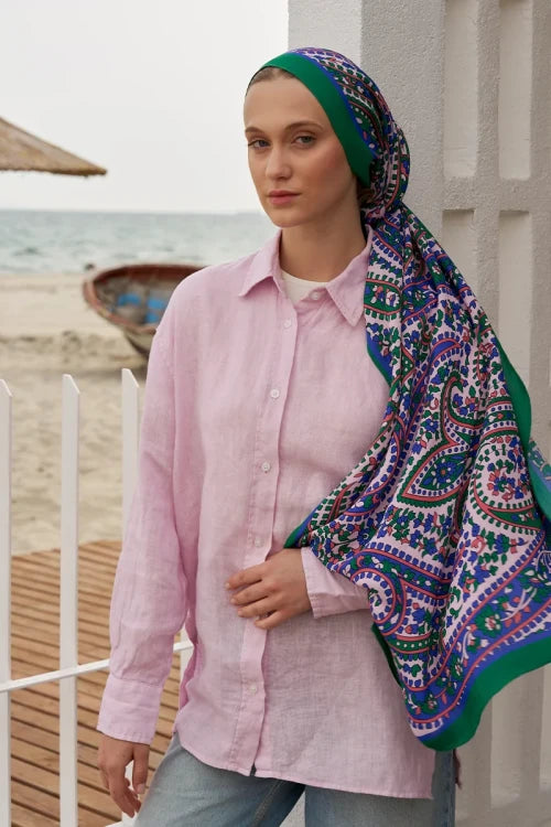 Curated Ethnic Flower Şal - Benetton