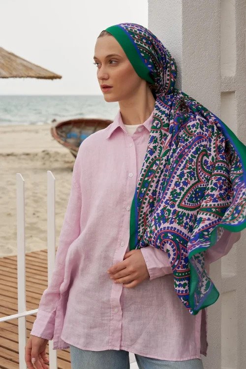 Curated Ethnic Flower Şal - Benetton