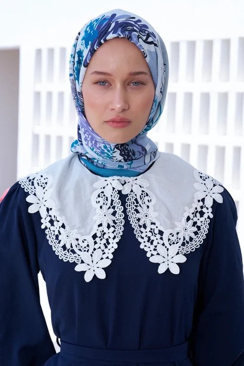 Curated Forest Şal - Mavi