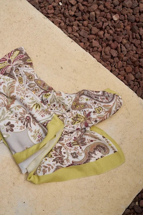 Curated Ethnic Şal - Gri