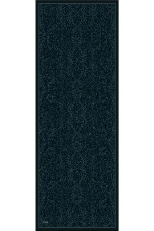 Astra Desen Pamuk İpek Şal - Petrol