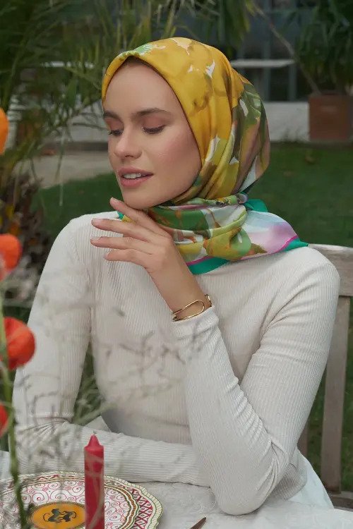 Rosa Modal Eşarp - Yeşil