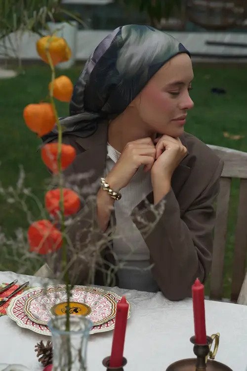 Calla Modal Eşarp - Acı Kahve