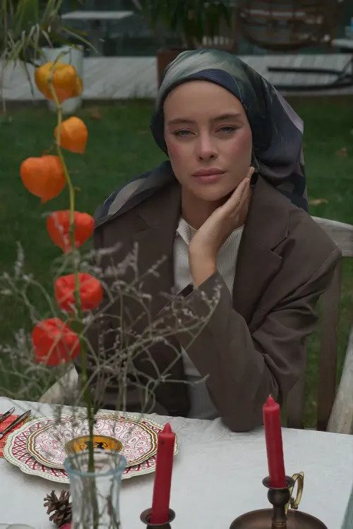 Calla Modal Eşarp - Acı Kahve