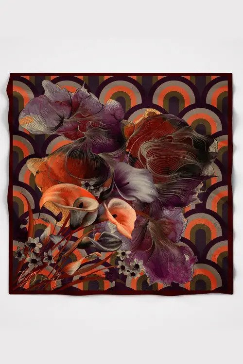 Calla Modal Eşarp - Kızıl Kahve