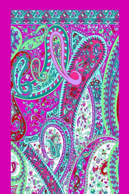 Paisley Koleksiyonu Pateh Şal - Pembe
