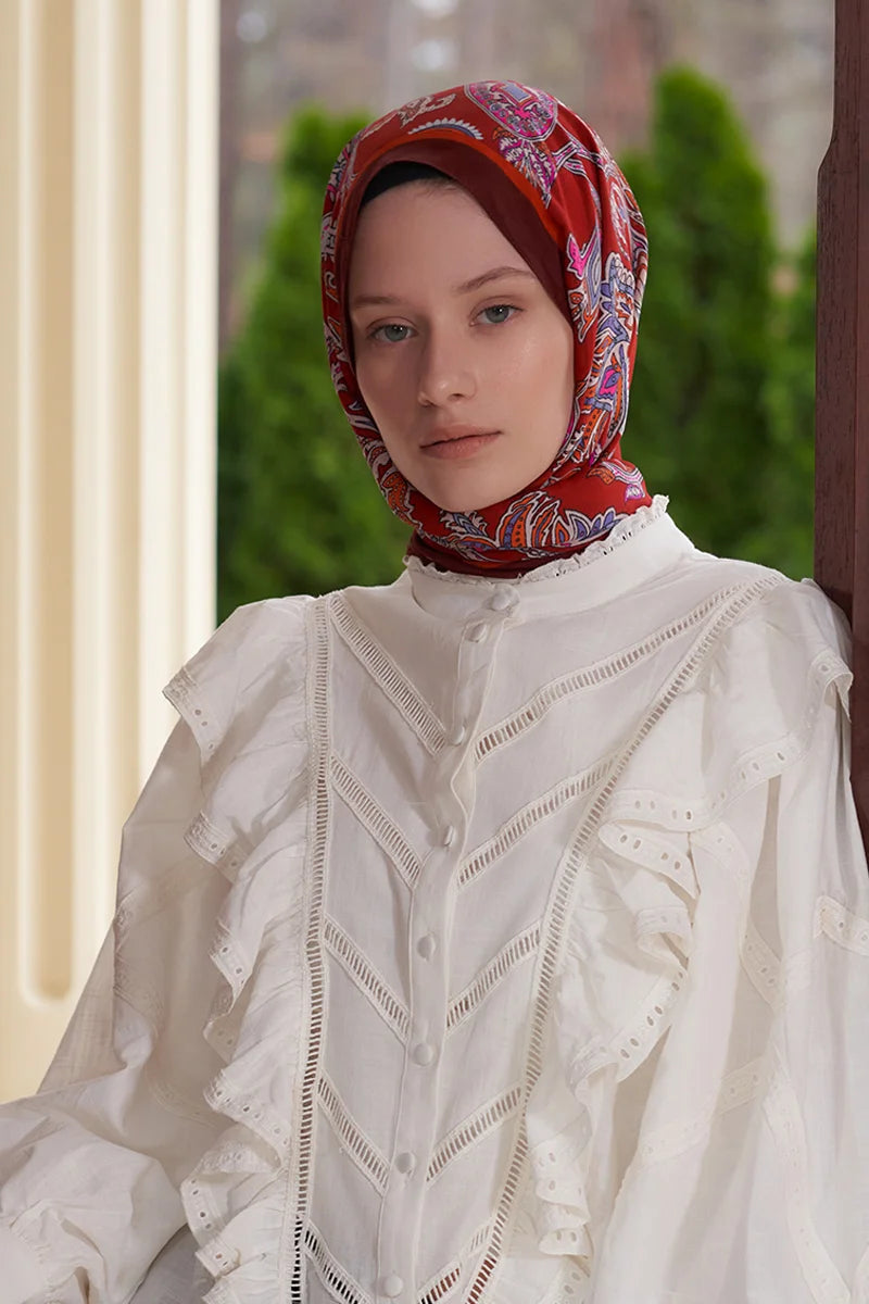 Heritage Ala Shawl - Burgundy