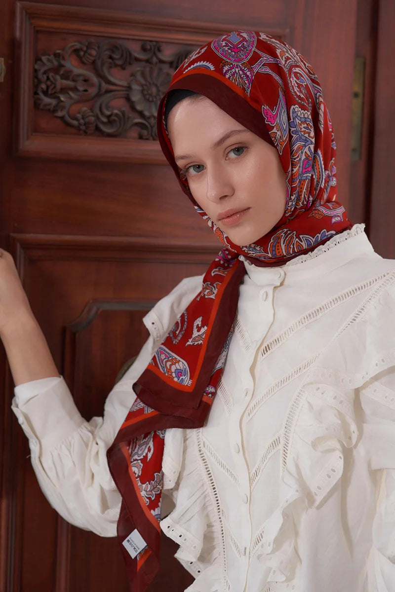 Heritage Ala Shawl - Burgundy