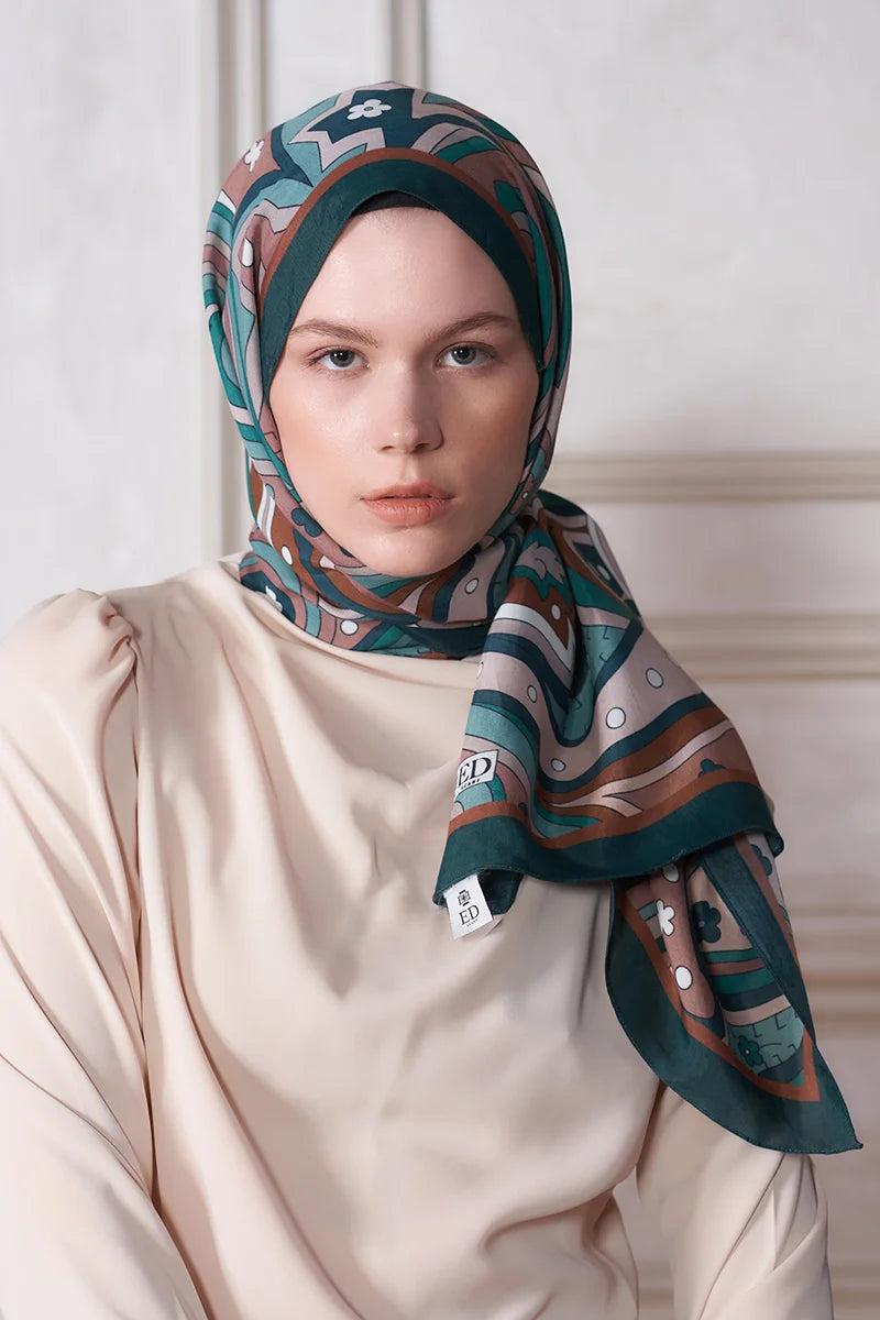 Heritage Nefha Şal - Koyu Yeşil