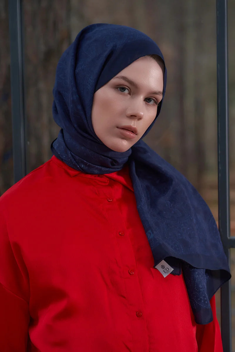 Heritage Saye Şal - Lacivert