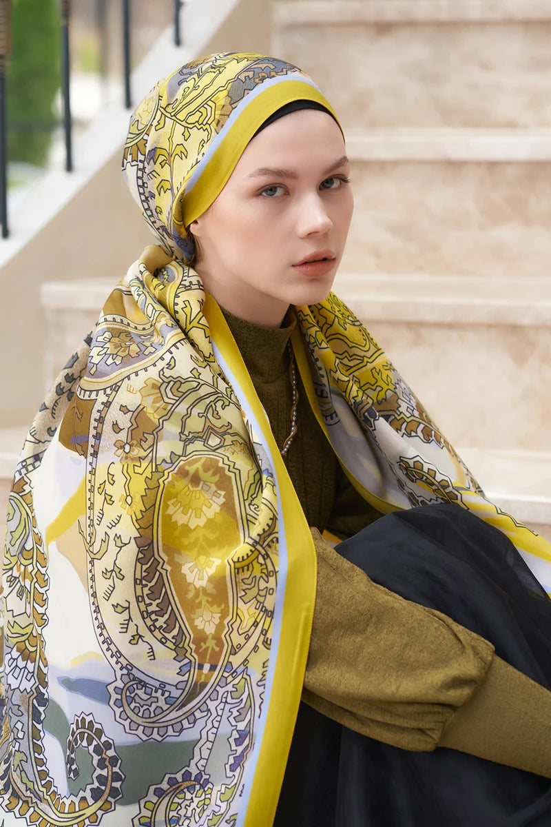 Heritage Sepya Şal - Hardal