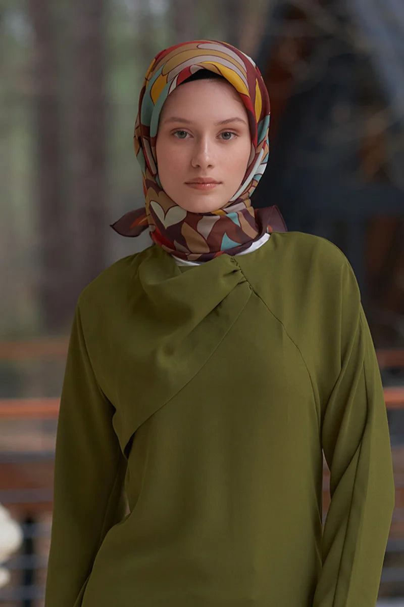 Santa Desen Modal Eşarp - Kahverengi