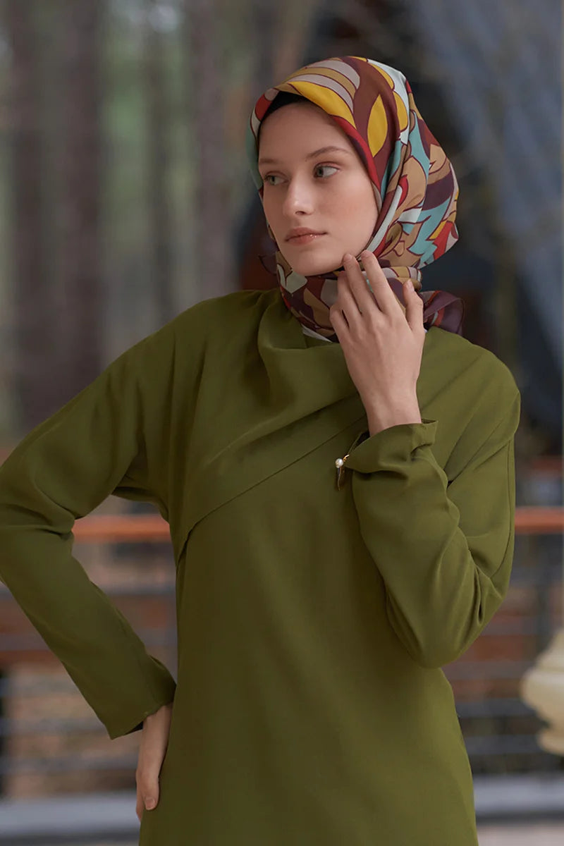 Santa Desen Modal Eşarp - Kahverengi