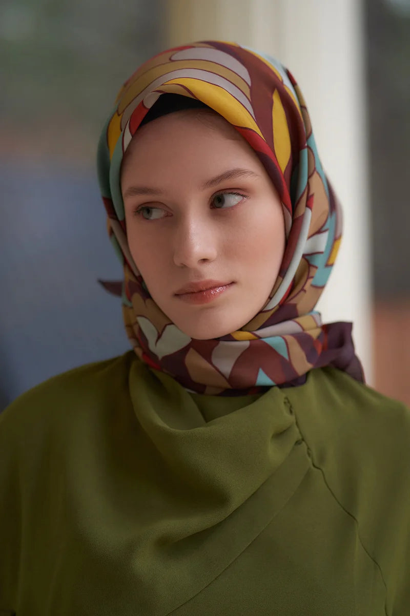 Santa Desen Modal Eşarp - Kahverengi