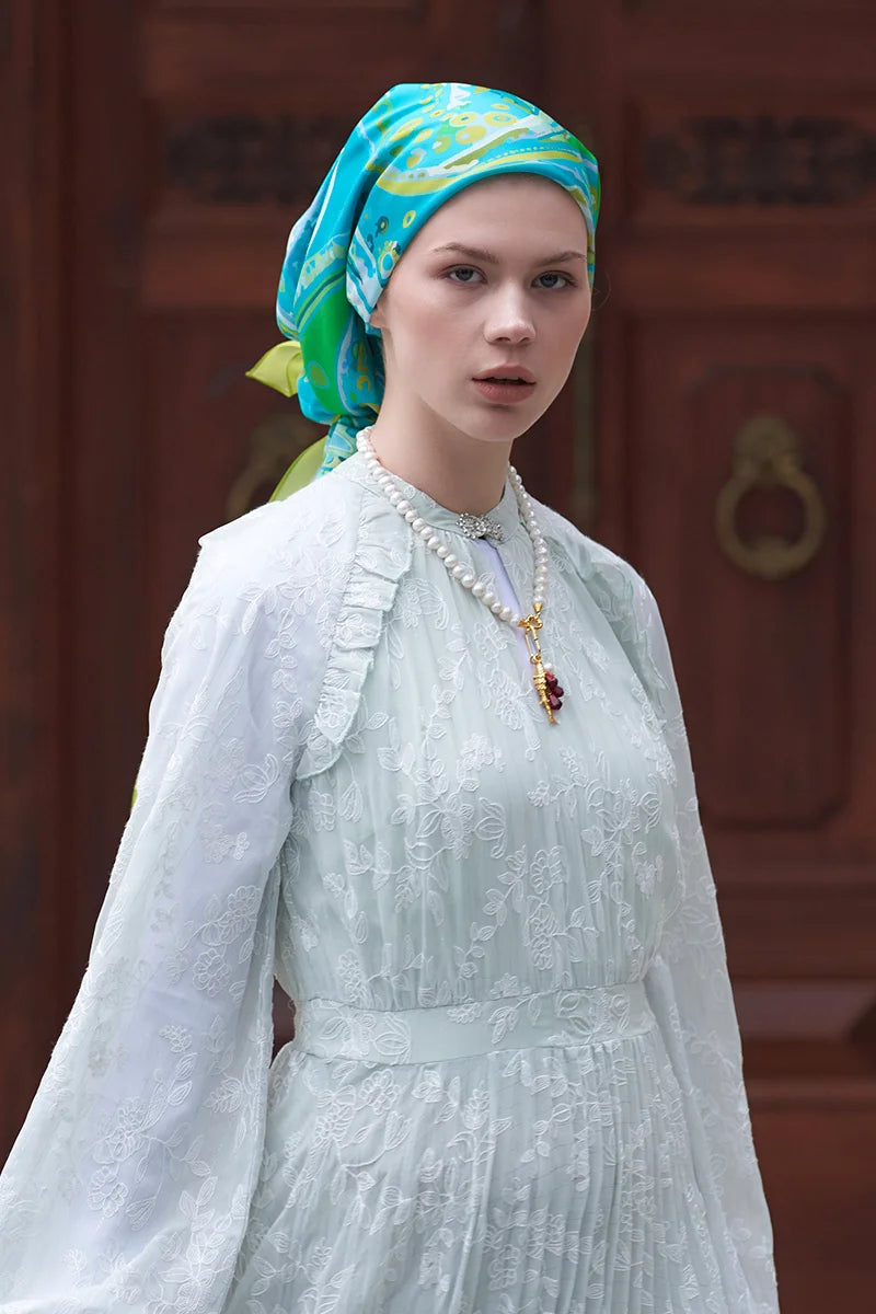 Sofistik Desen Modal Eşarp - Okyanus