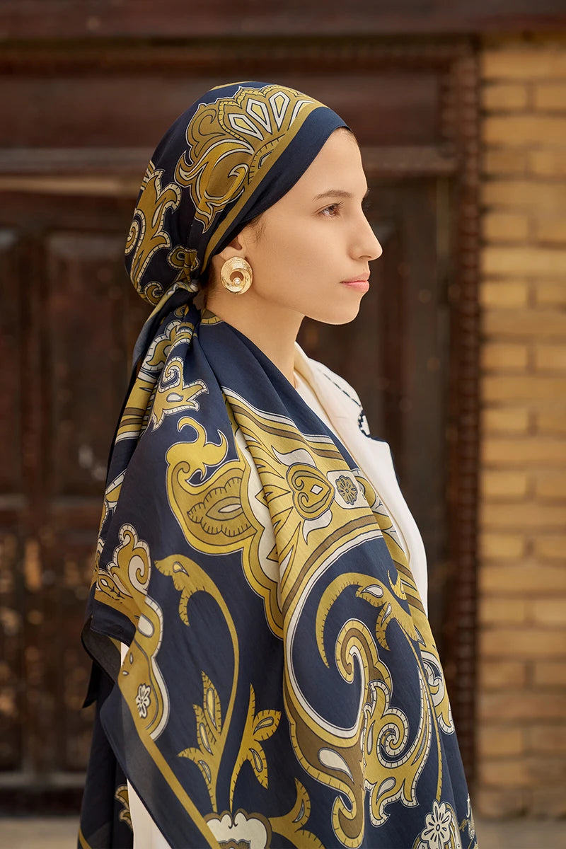 Bramble Floss Viscose Shawl - Gold