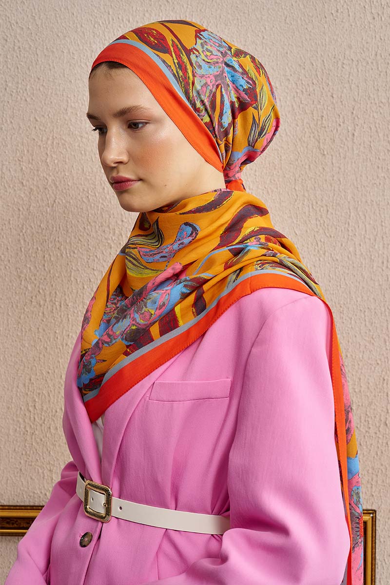 Celebrity Carmina Shawl - Orange