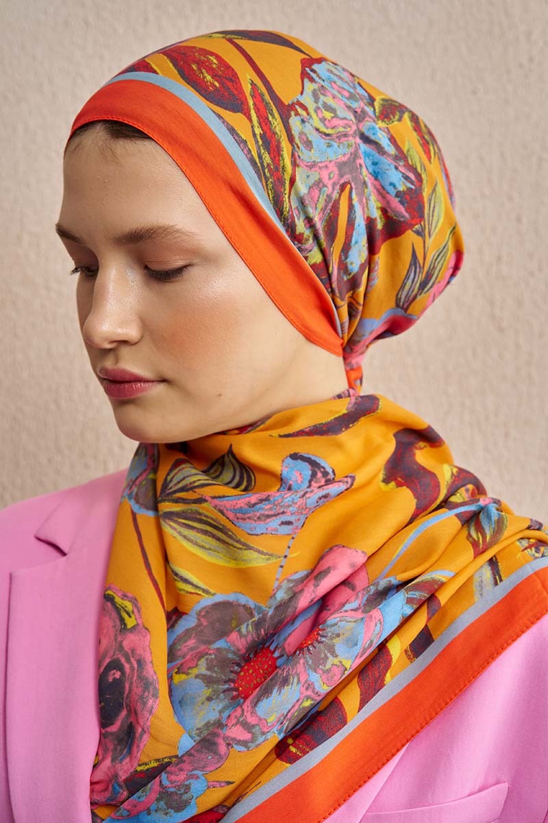 Celebrity Carmina Shawl - Orange