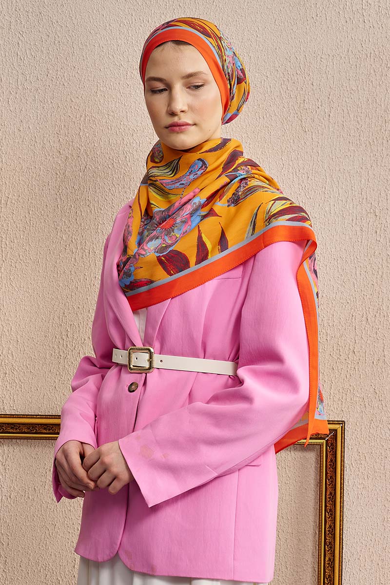 Celebrity Carmina Shawl - Orange