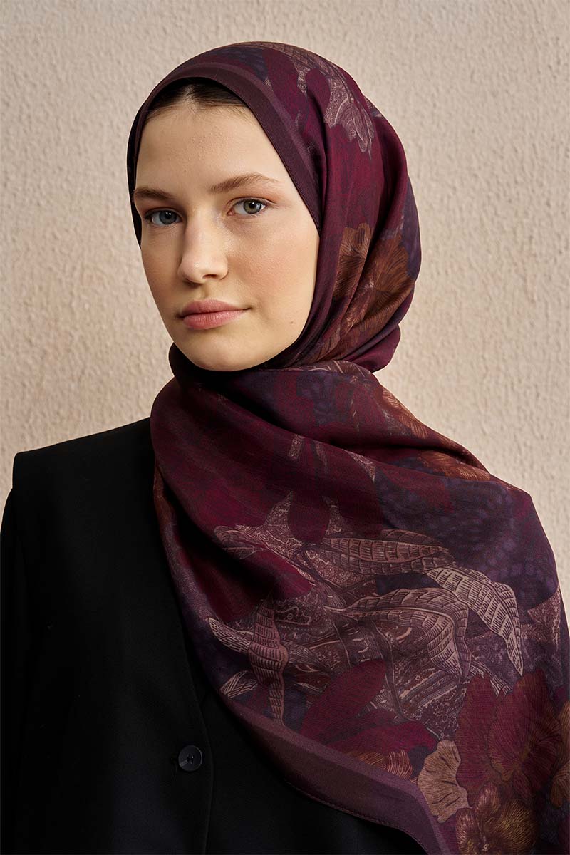 Celebrity Fiorenza Shawl - Plum