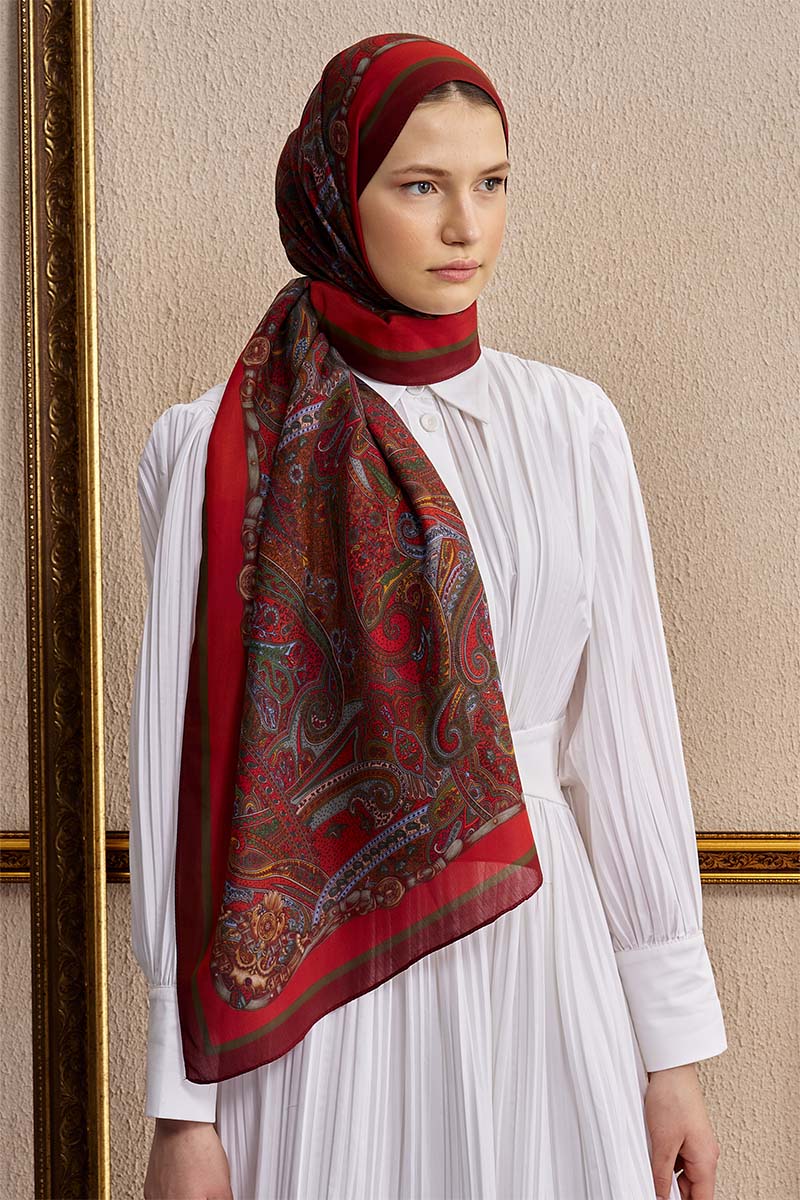 Celebrity Hera Shawl - Red