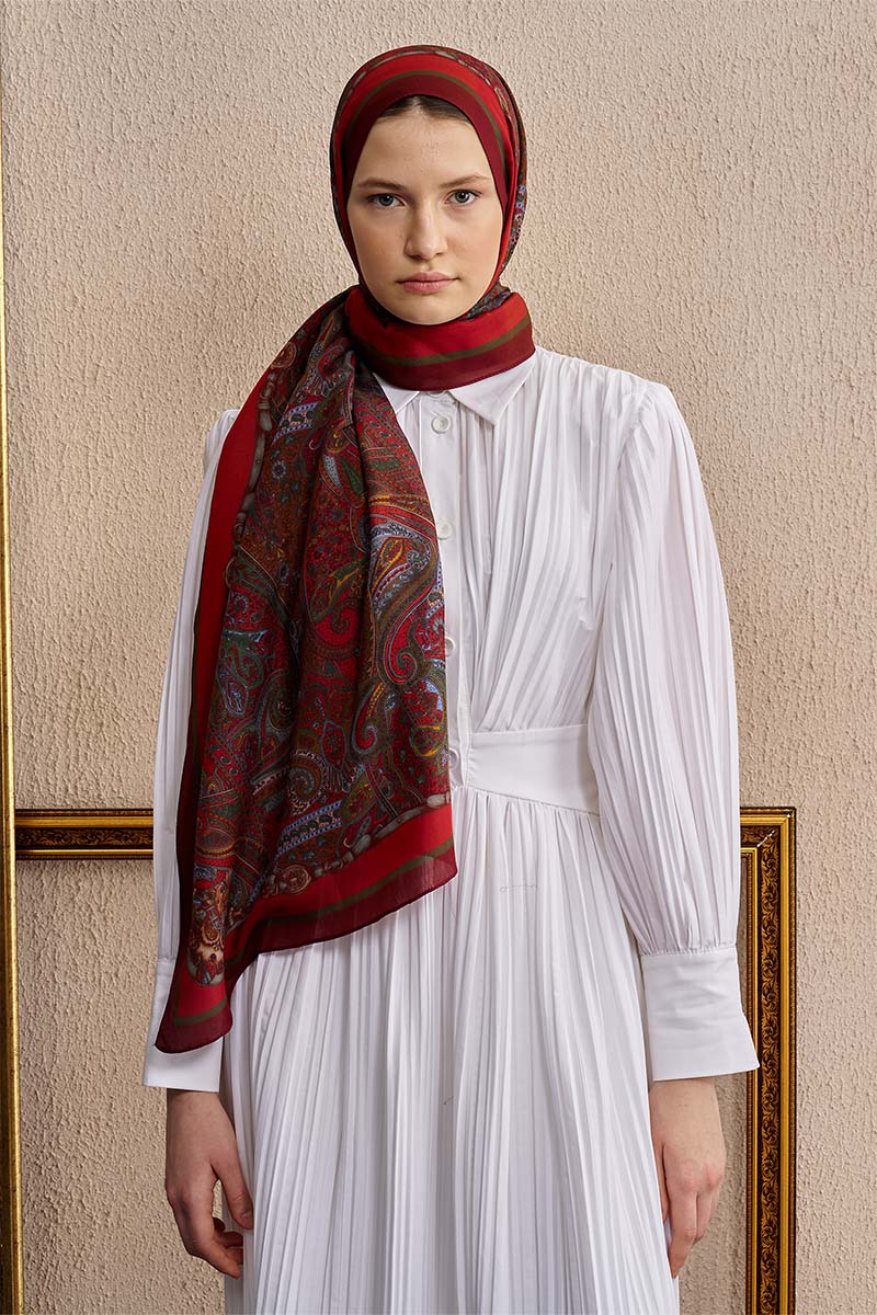 Celebrity Hera Shawl - Red