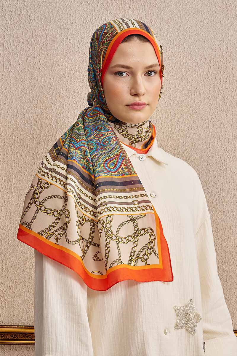 Celebrity Lustre Şal - Turuncu