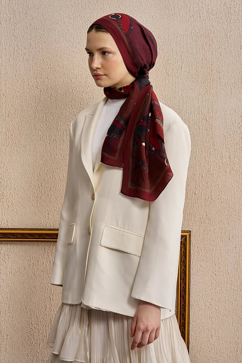 Celebrity Pietra Shawl - Burgundy
