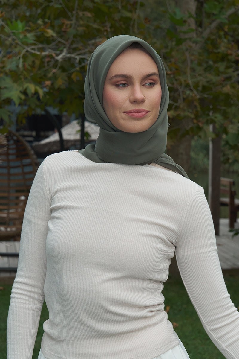 Classic Collection Modal Eşarp - Koyu Yeşil