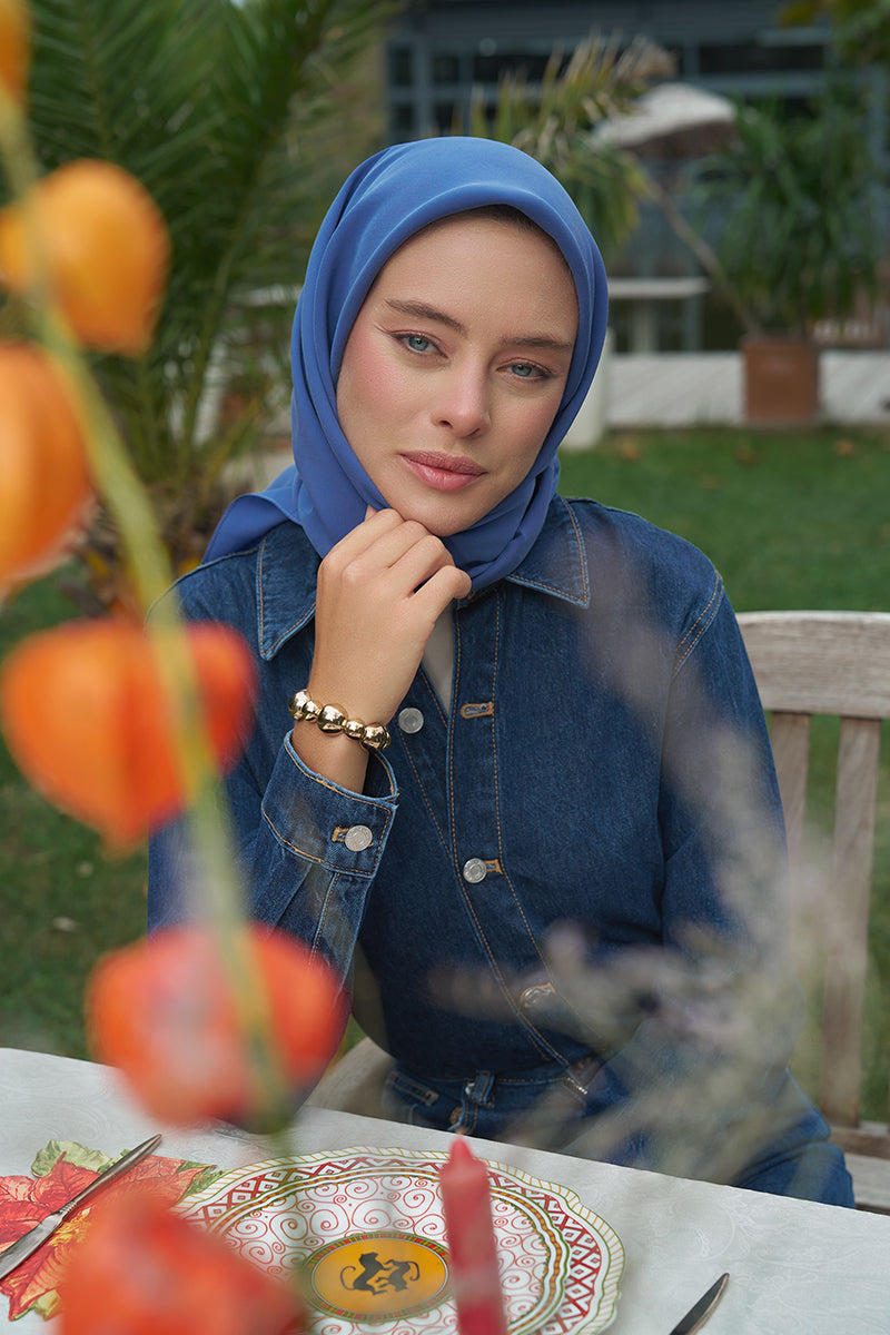 Classic Collection Modal Eşarp - Mavi