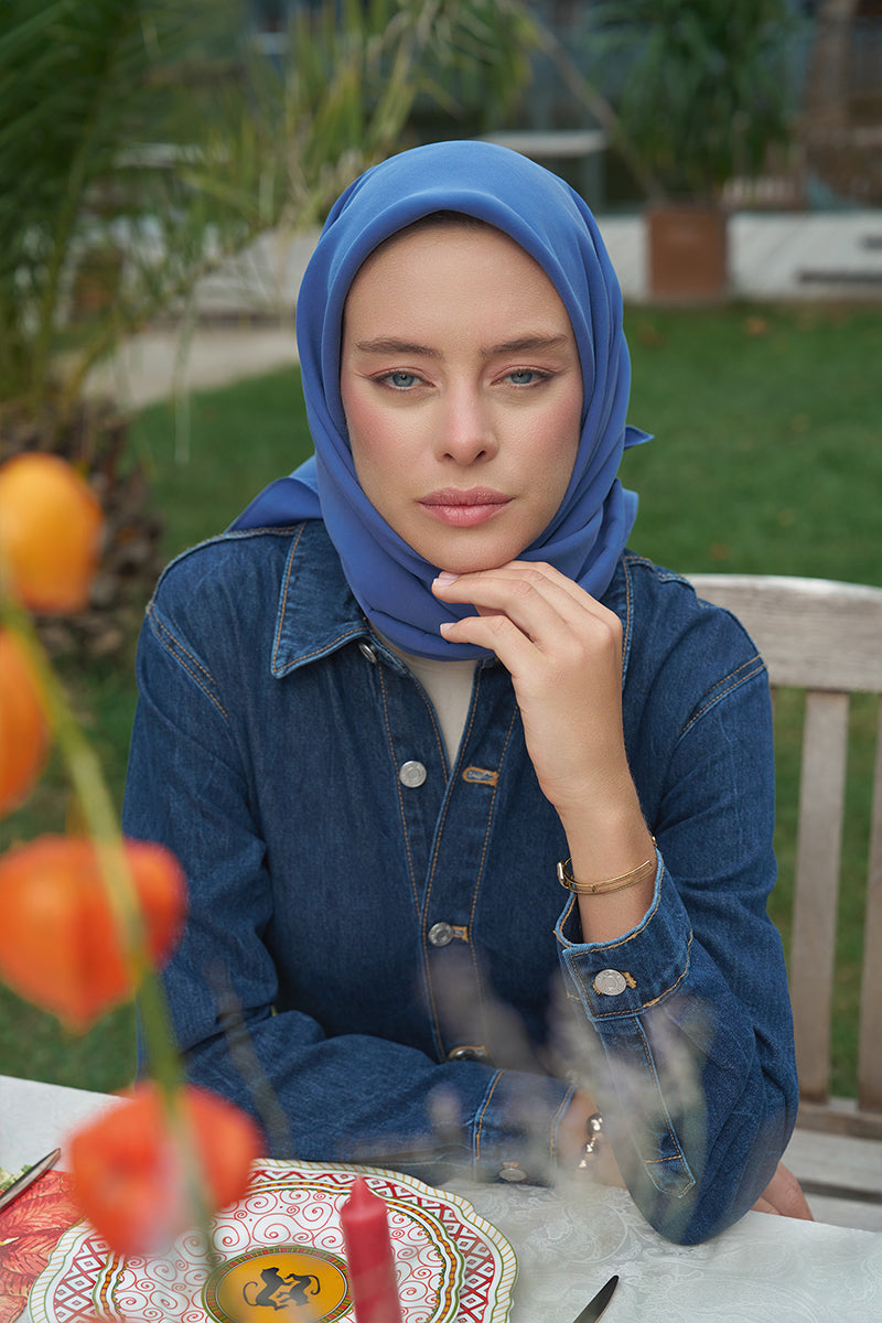 Classic Collection Modal Eşarp - Mavi