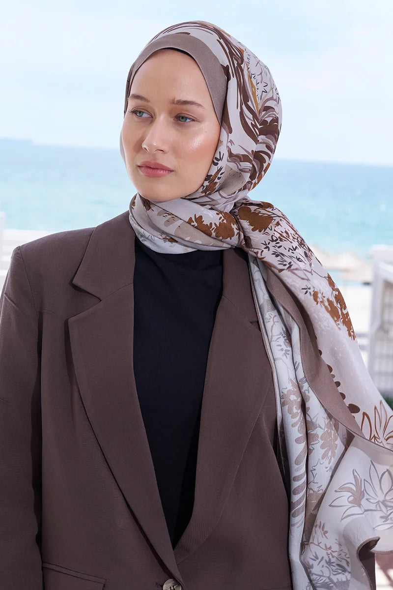 Curated Forest Shawl - Brown