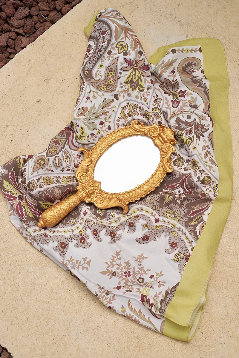 Curated Ethnic Shawl - Grey