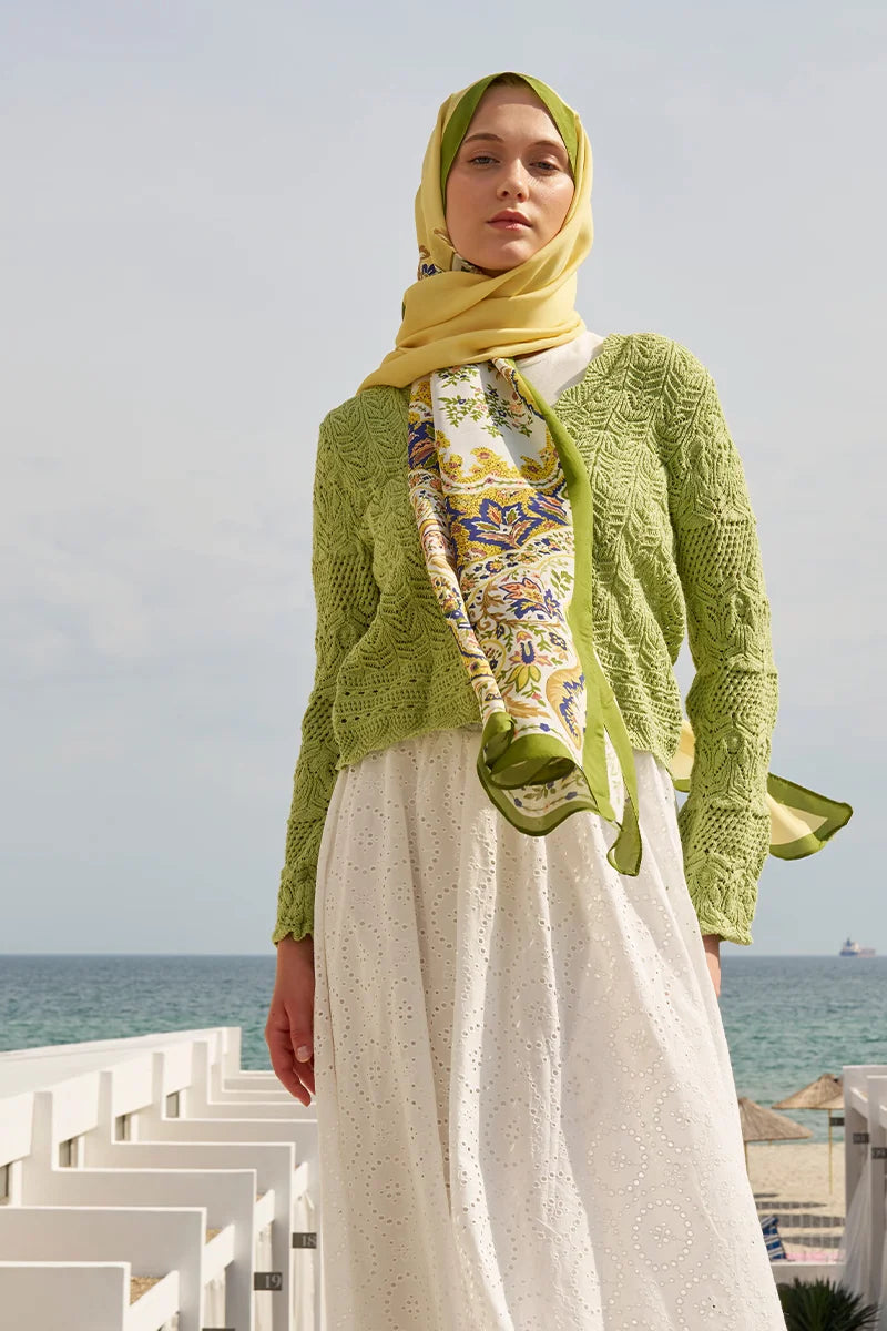 Curated Ethnic Shawl - Yellow