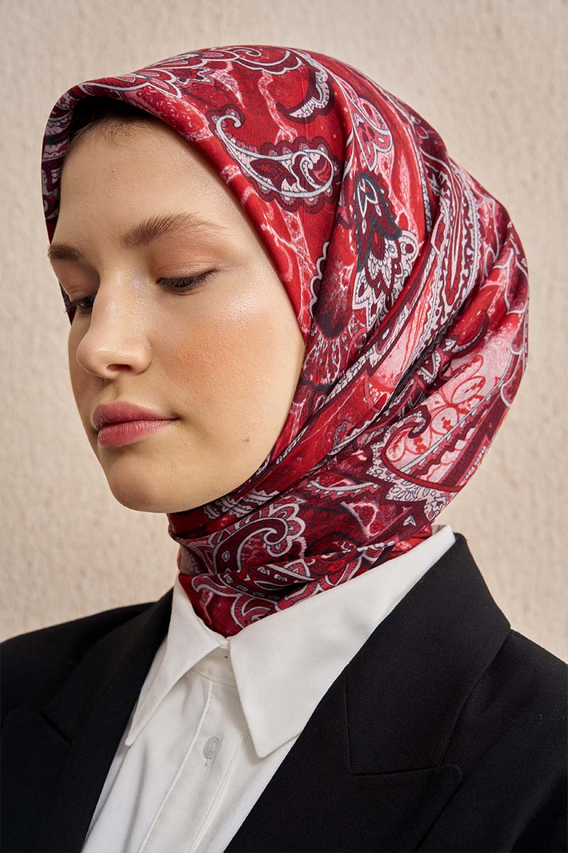 Vision Art Collection Eclipse Scarf - Claret Red