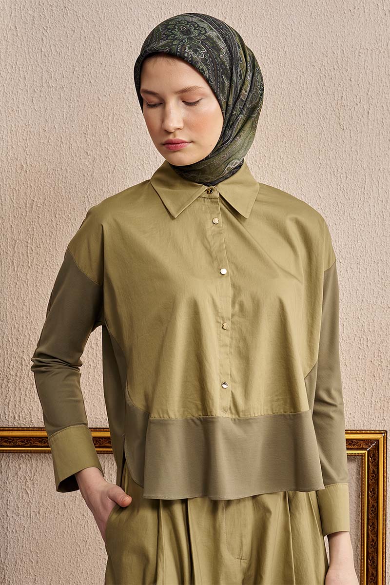 Vision Art Collection Eclipse Eşarp - Haki