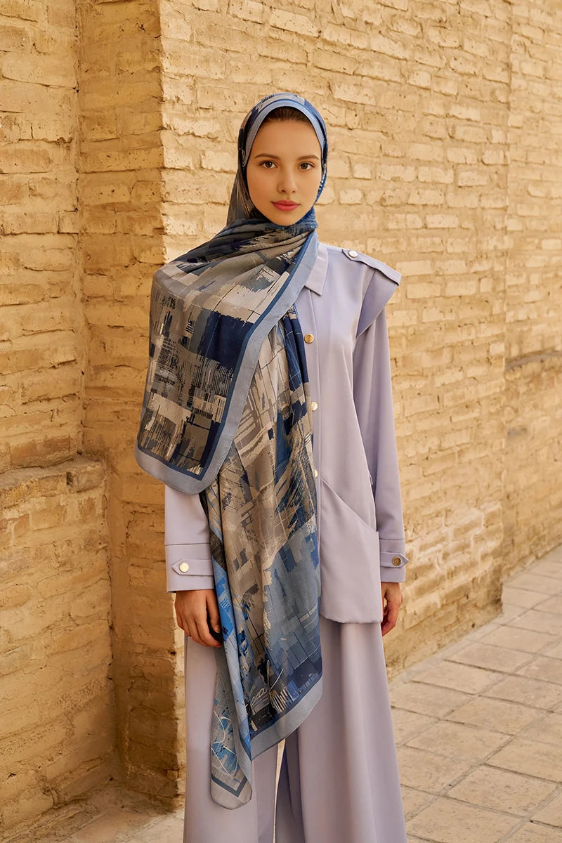 Fearless Cotton Modal Shawl - Blue