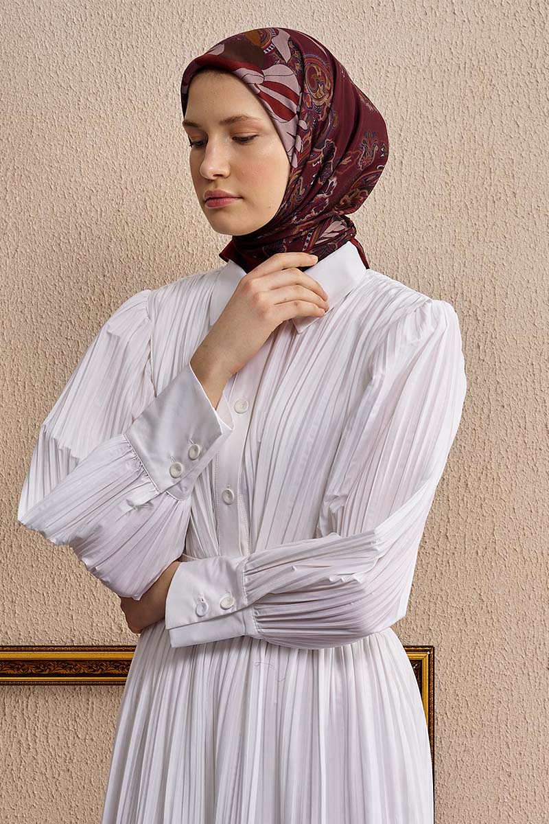 Vision Art Collection Flare Eşarp - Bordo