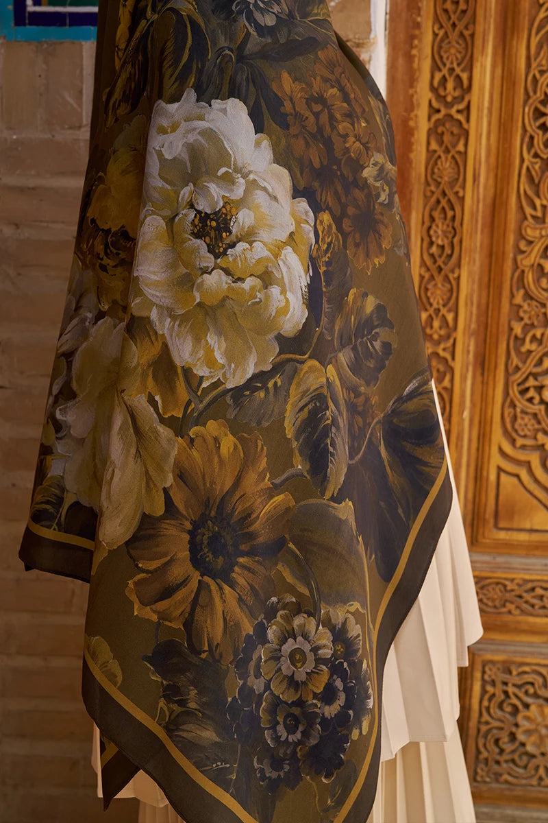 Floris Floş Viskon Şal - Nefti