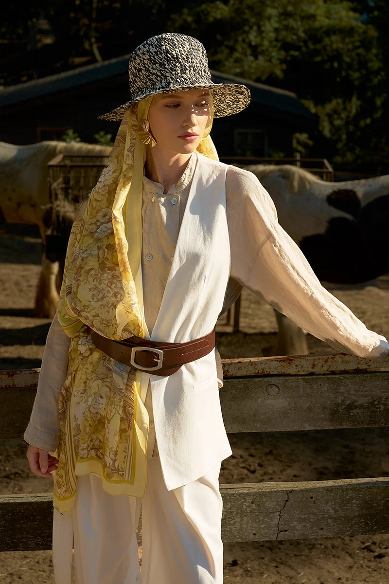 Inspired Esperanza Pattern Shawl - Yellow