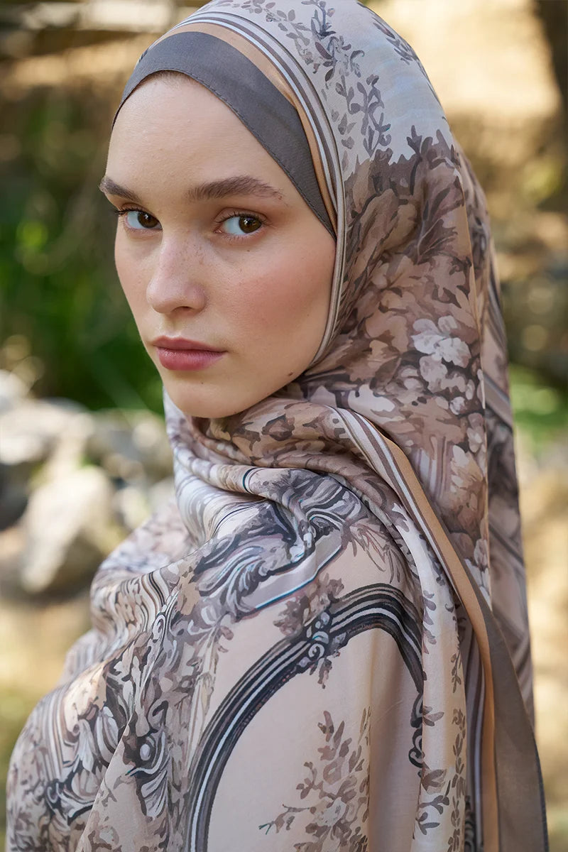 Inspired Esperanza Pattern Shawl - Mink